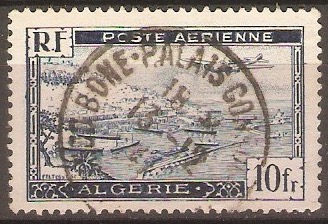Algeria 1946 10f Blue - Air series. SG255.